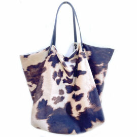 grand sac xxl - maxi cabas peau de vache - Sac cabas xxl - sac xxl en tissu vache