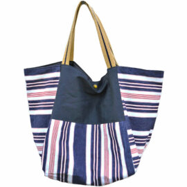 Sac de plage chic - sac de plage réversible- cabas plage en toile- Sac de plage made in France