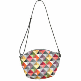 Sac à main façon banane chic en tissu coloré