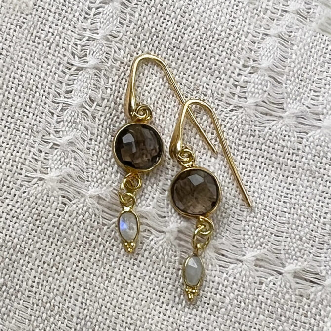 Boucles d'oreilles de créatrice doré à l'or