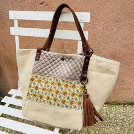 Designer bag, bohemian chic tote bag