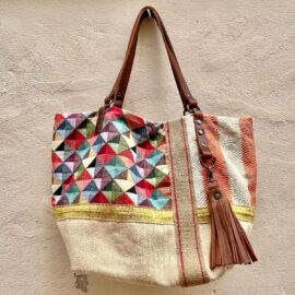 unique and original tote bag - bohemian chic tote bag - Provence tote bag