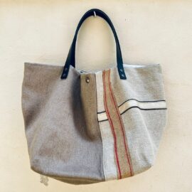 sac cabas lin fait main