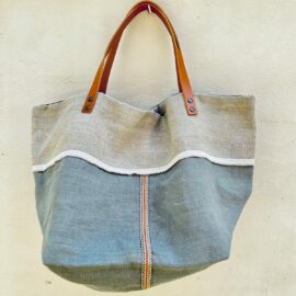 sac cabas fait main en pièce unique