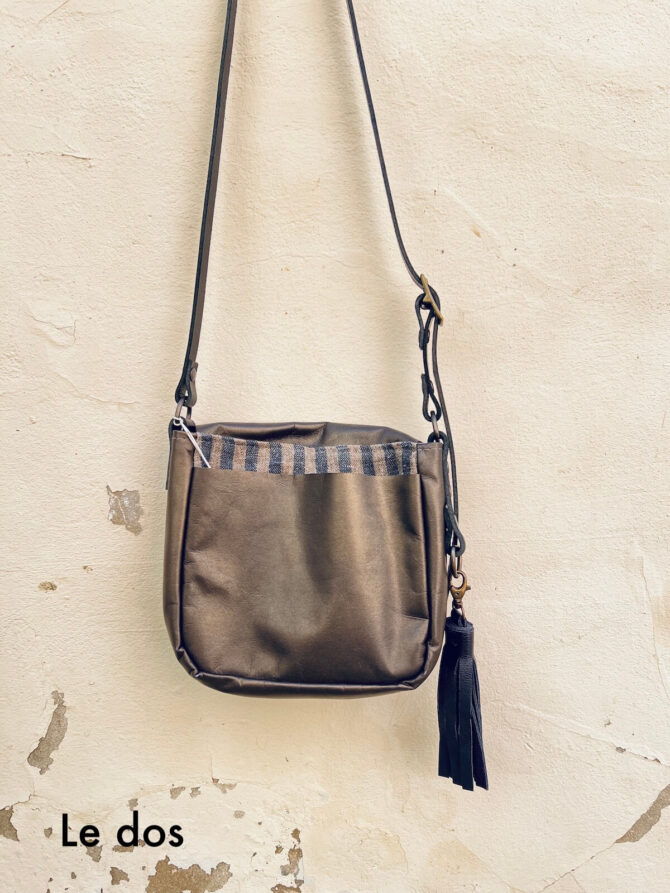 Petit sac besace bi-matière Duo – Image 8
