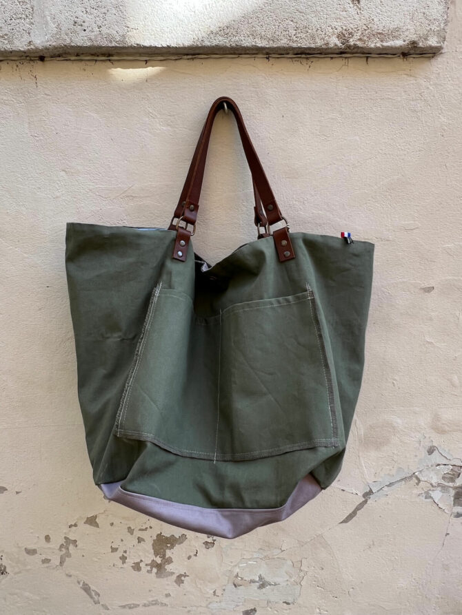 Sac xxl jean cuir Soho – Image 5
