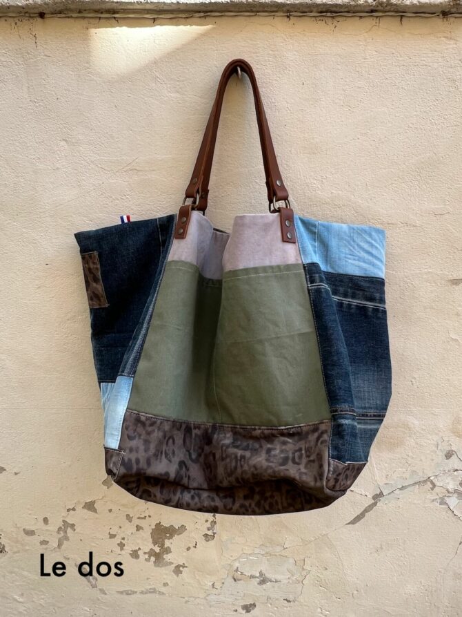 Sac xxl jean cuir Soho – Image 4