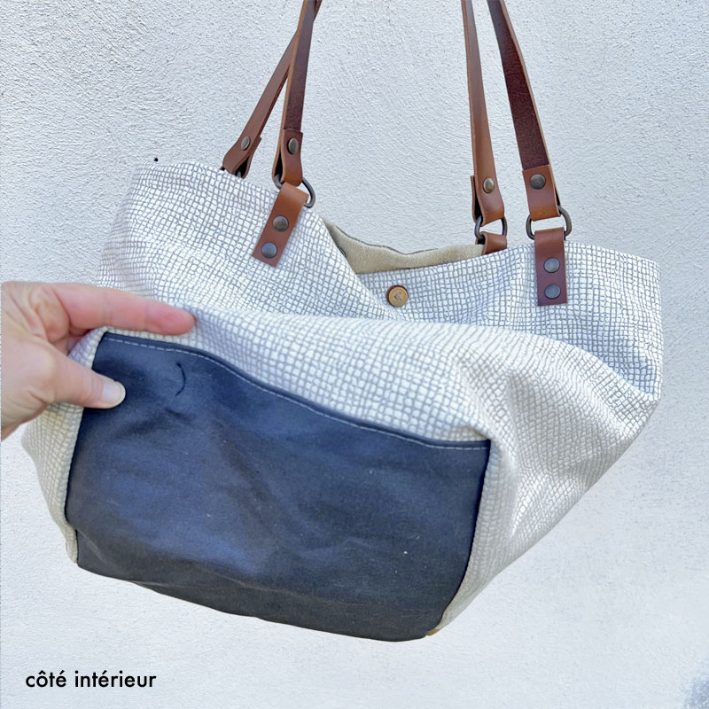 Sac cabas unique en chanvre Lio – Image 5