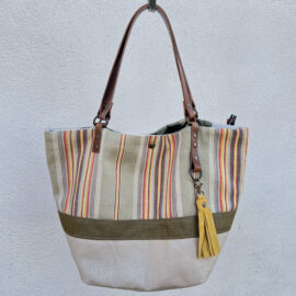 Sac cabas lin Éveline made in France