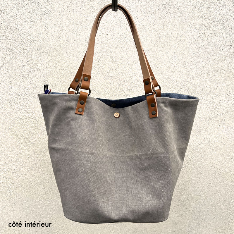 Sac cabas chanvre bleu Ernestine – Image 5