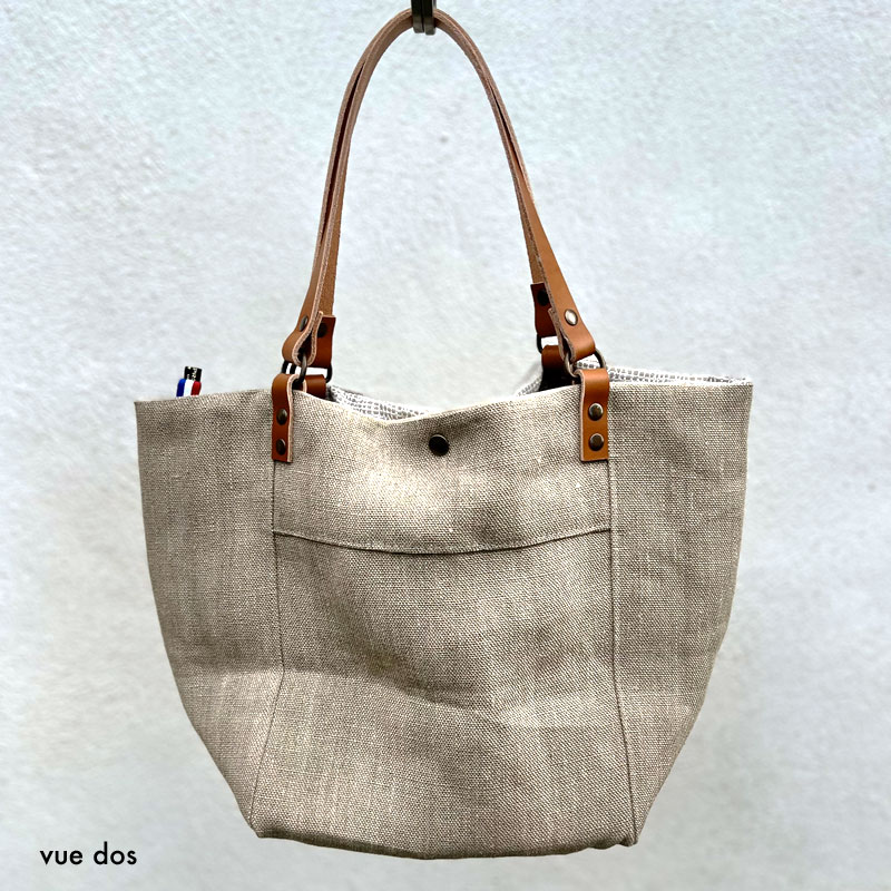 Sac cabas en lin Ruth made in France – Image 3