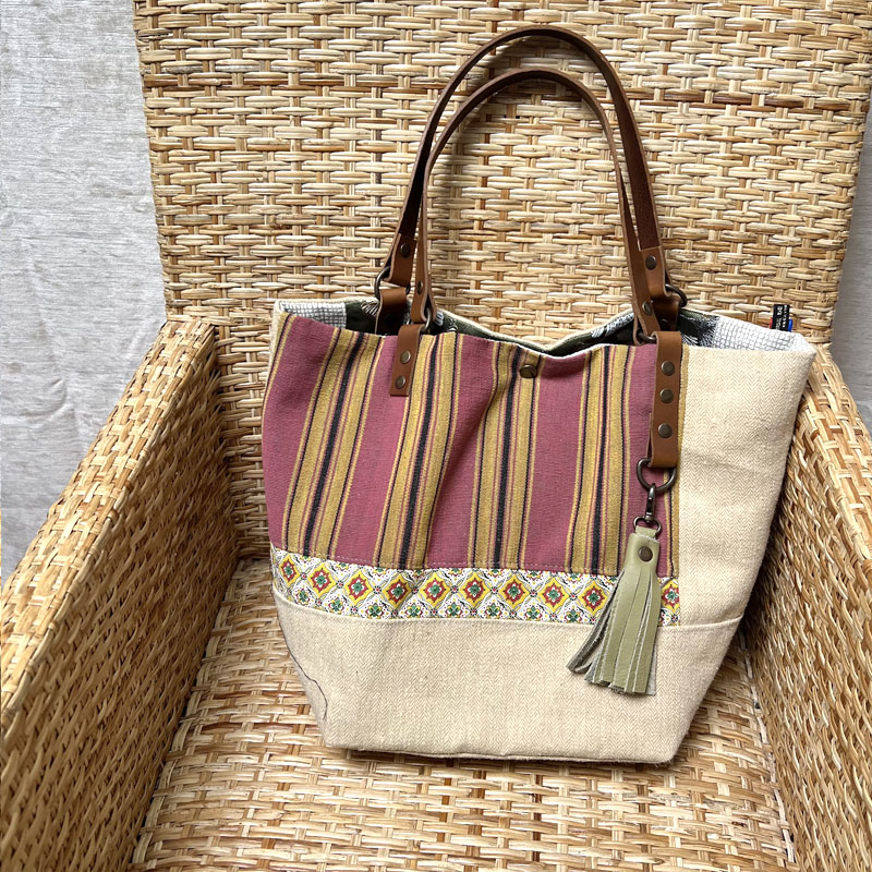 Sac cabas unique en chanvre Lio – Image 3