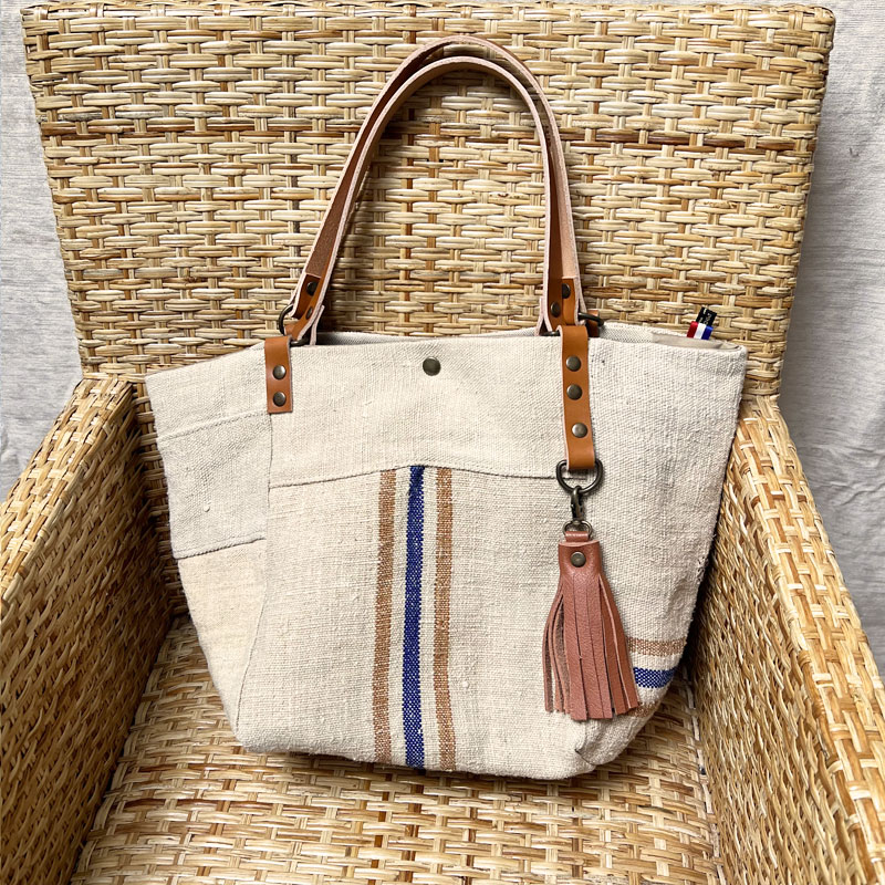 Sac cabas chanvre Guillemette made in France – Image 2
