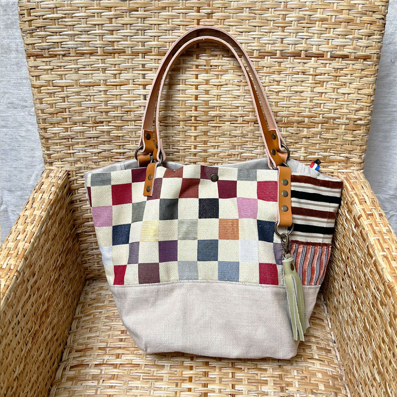 Sac cabas fait main Berthe made in France – Image 2