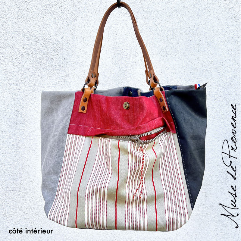 Sac cabas en jean Stella Red – Image 2