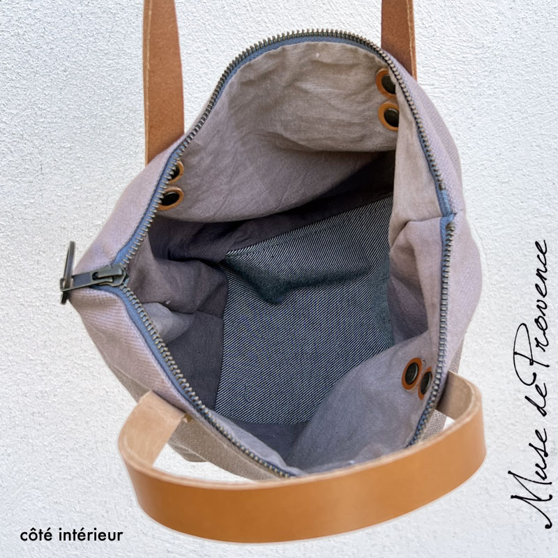 Mini sac cabas en lin Hilaire – Image 5