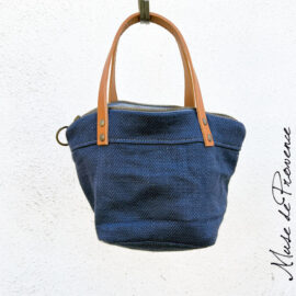 Mini sac cabas en lin Huberte