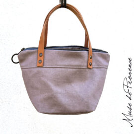 Mini sac cabas en lin Hilaire