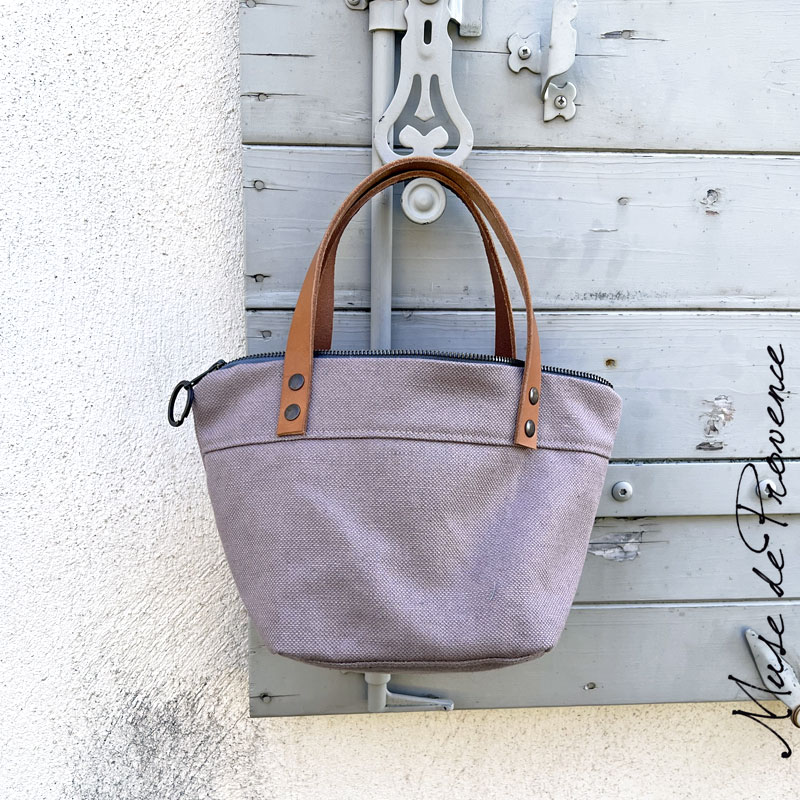 Mini sac cabas en lin Hilaire – Image 2