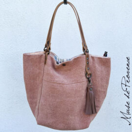 Sac cabas chic lin Amédée