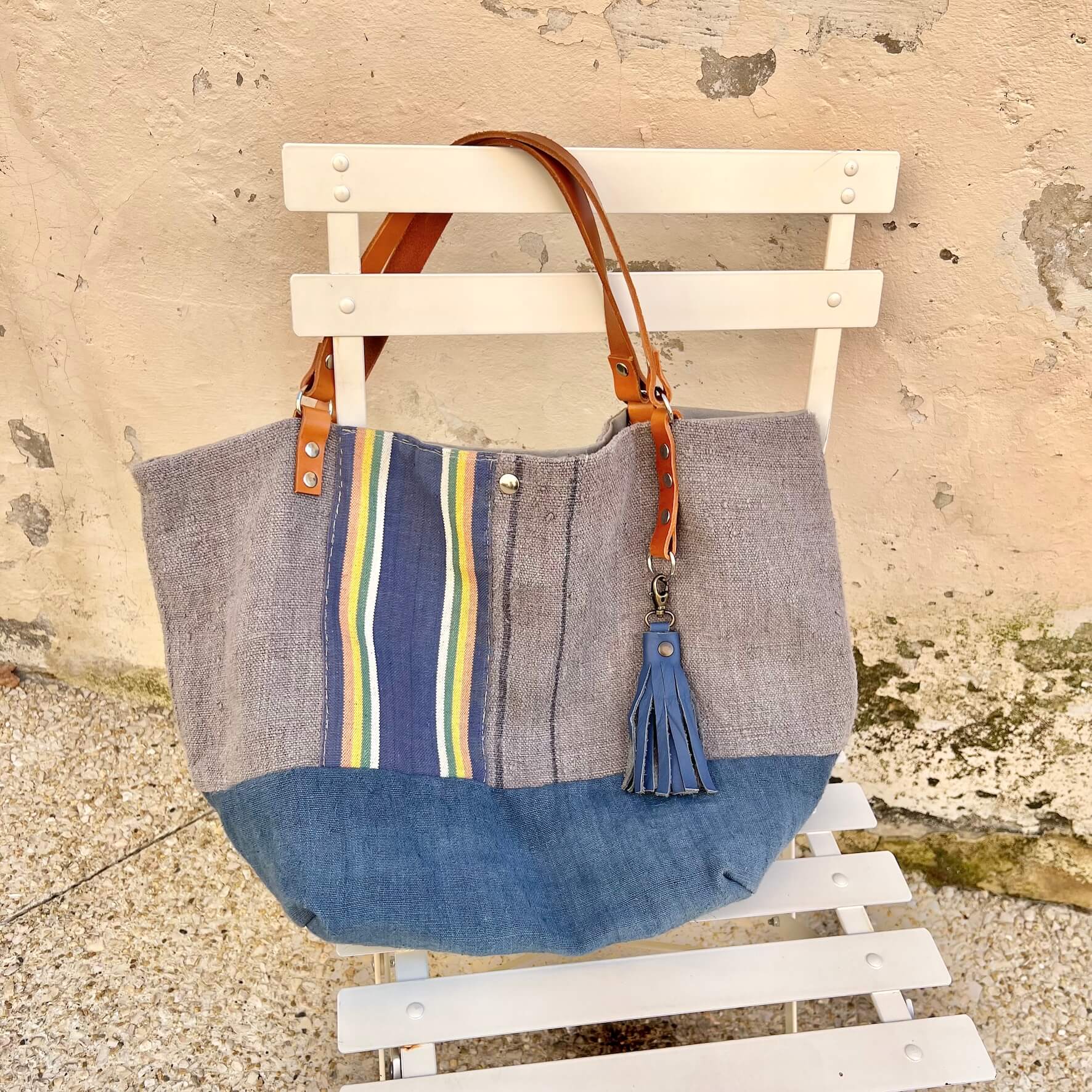 Sac totebag chanvre recyclé Colombe – Image 2