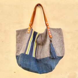 Sac totebag chanvre recyclé Colombe