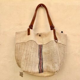 Cosette vintage hemp tote bag